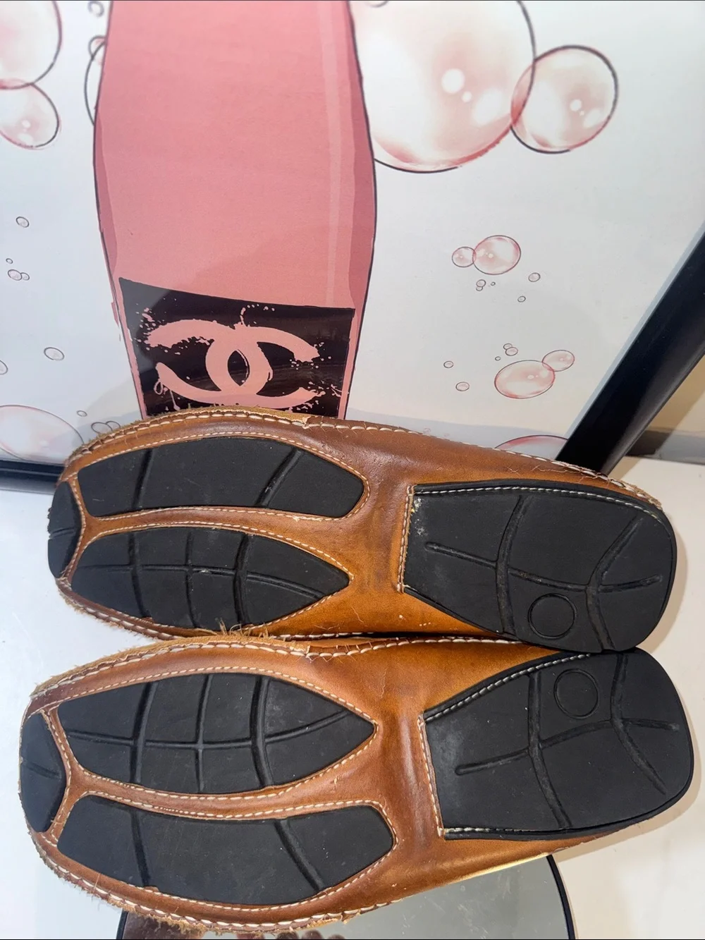 Steve Madden Men's Novo Cognac Leather Slip-On Loafers Size 12